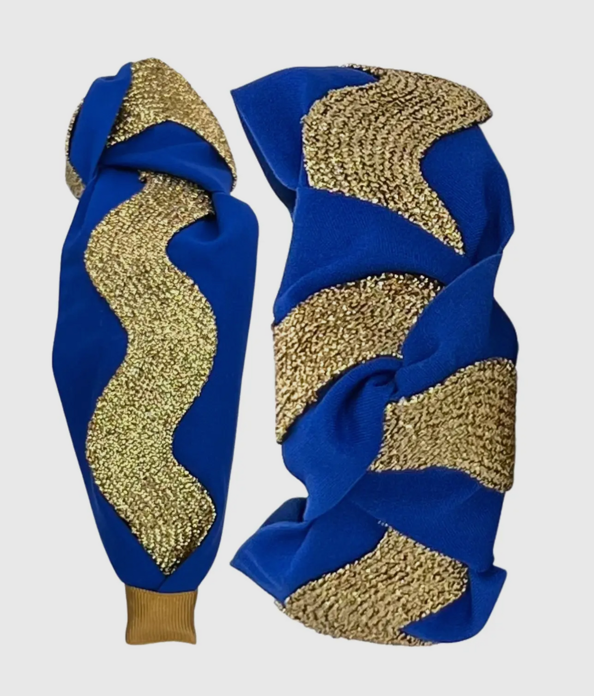 Blue & Gold Ric Rac Headband