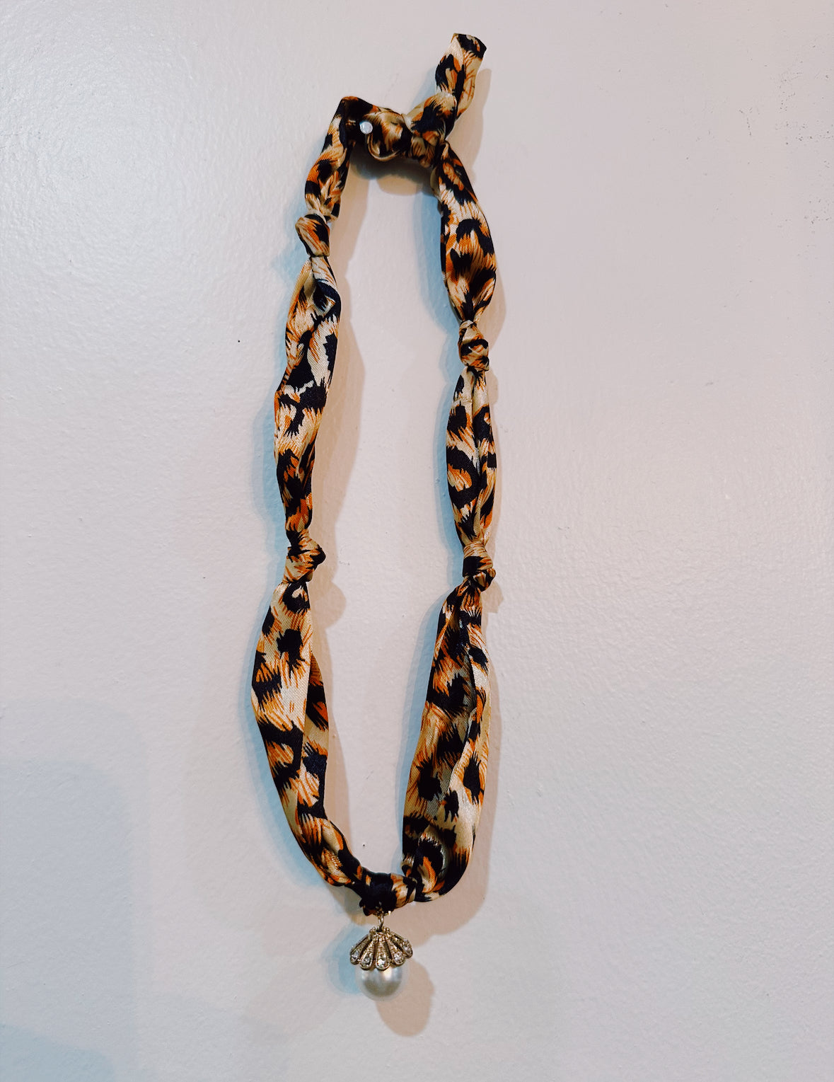 Embellished Scarf Necklace