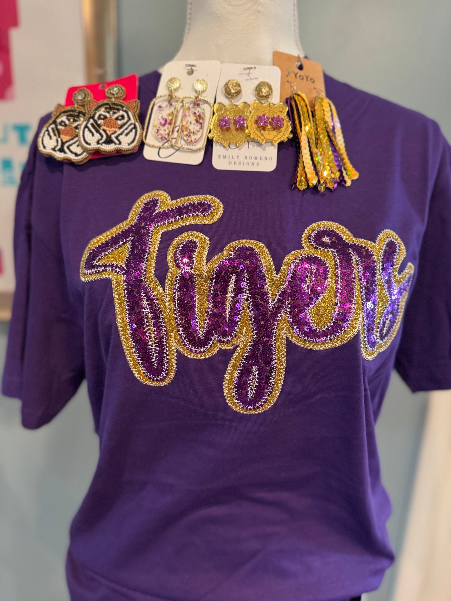 Tigers Sequin Tee