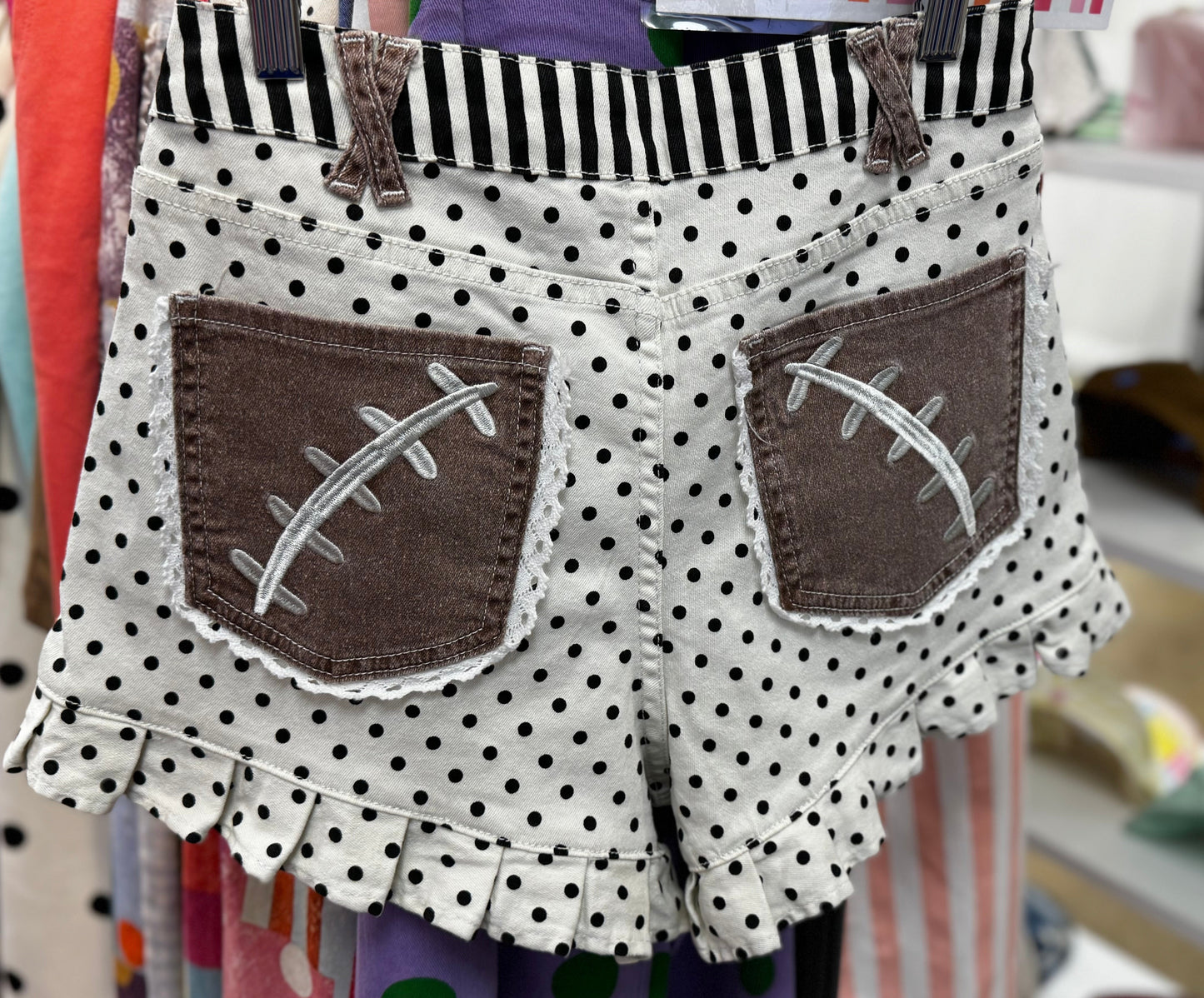 Denim Game Day Shorts