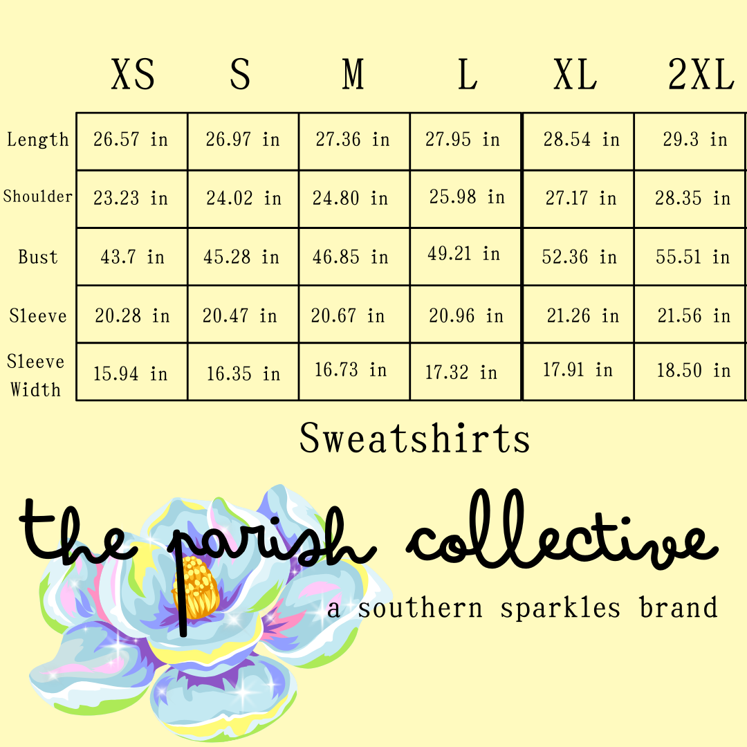 The Beaded Mardi Gras Magnolia Sweatshirt