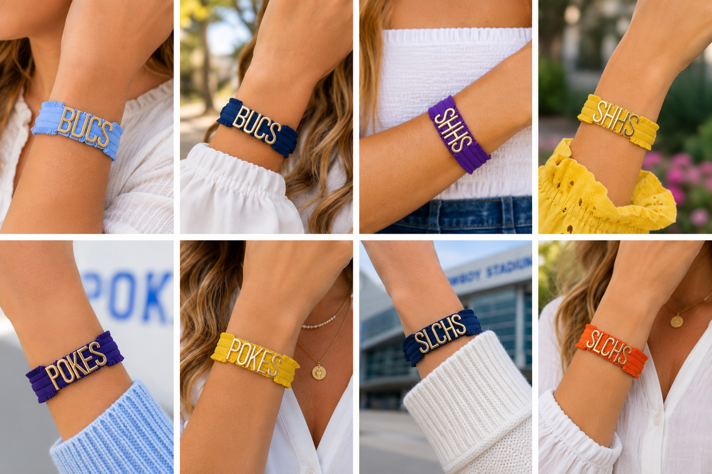 School Spirit Elastic Bracelet
