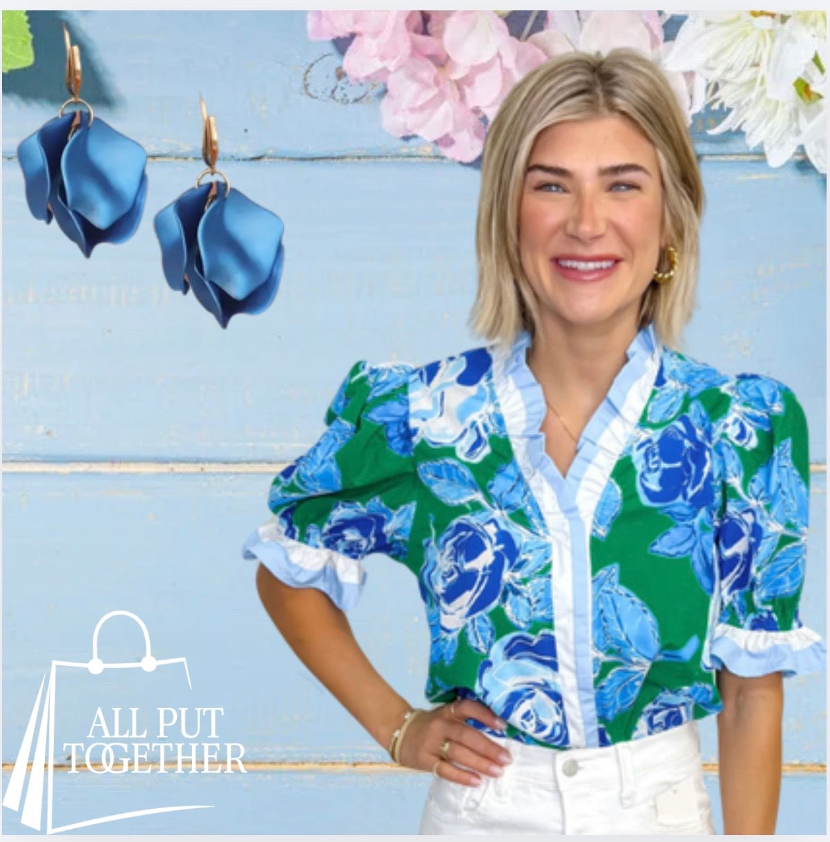 Floral Ruffle Blouse