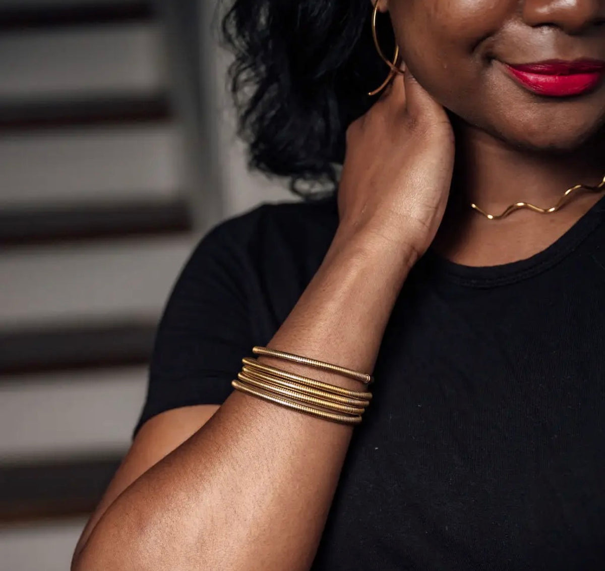 Kimberly Gold Coil Bracelet