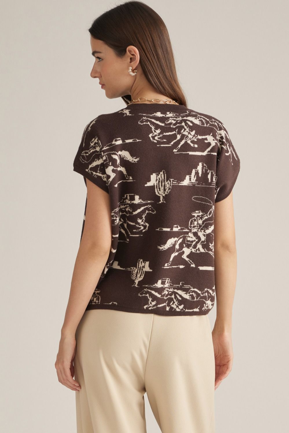Letβs Go Rodeo Short Sleeve Sweater