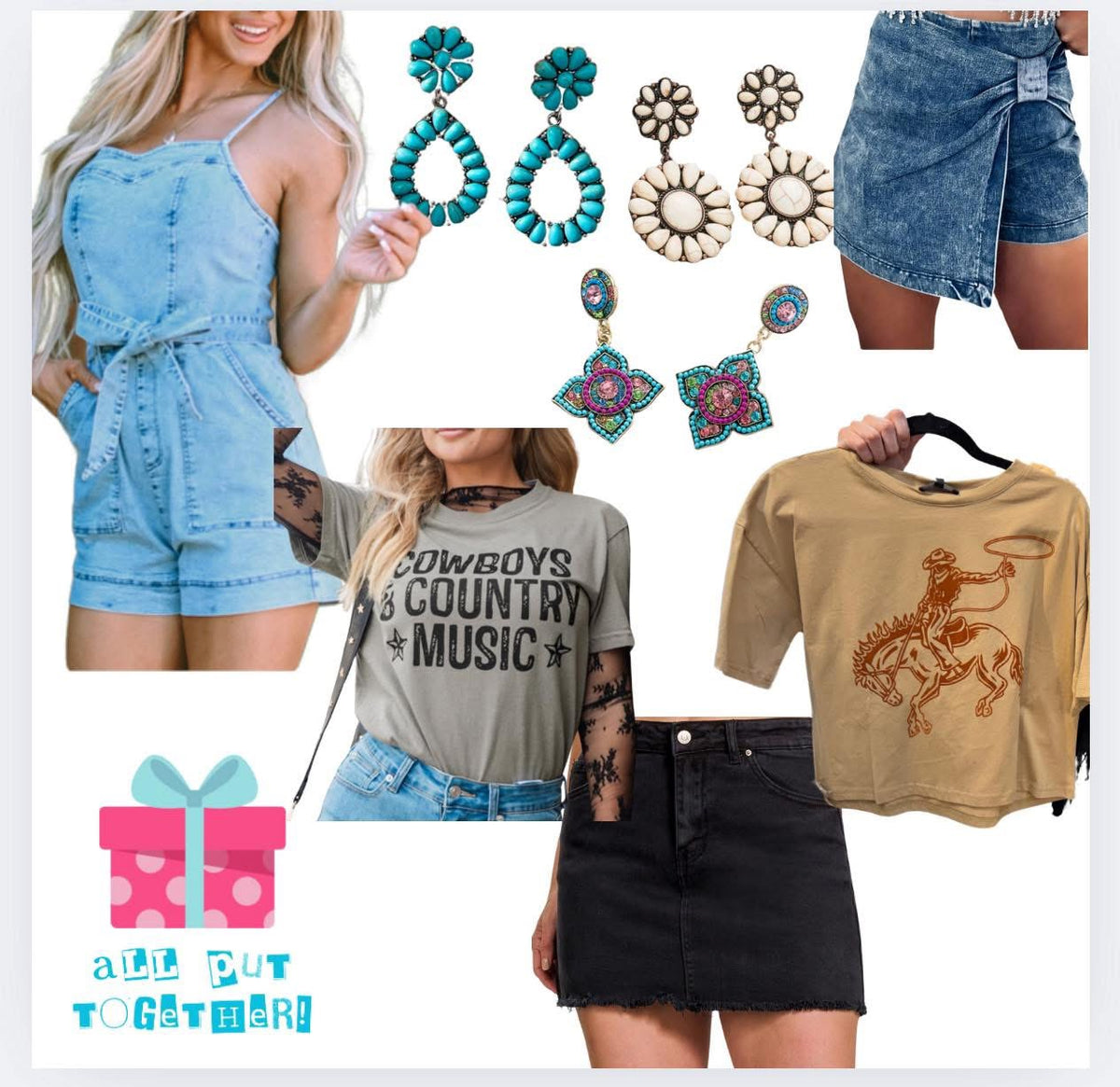 Bucking Bronco Crop Top