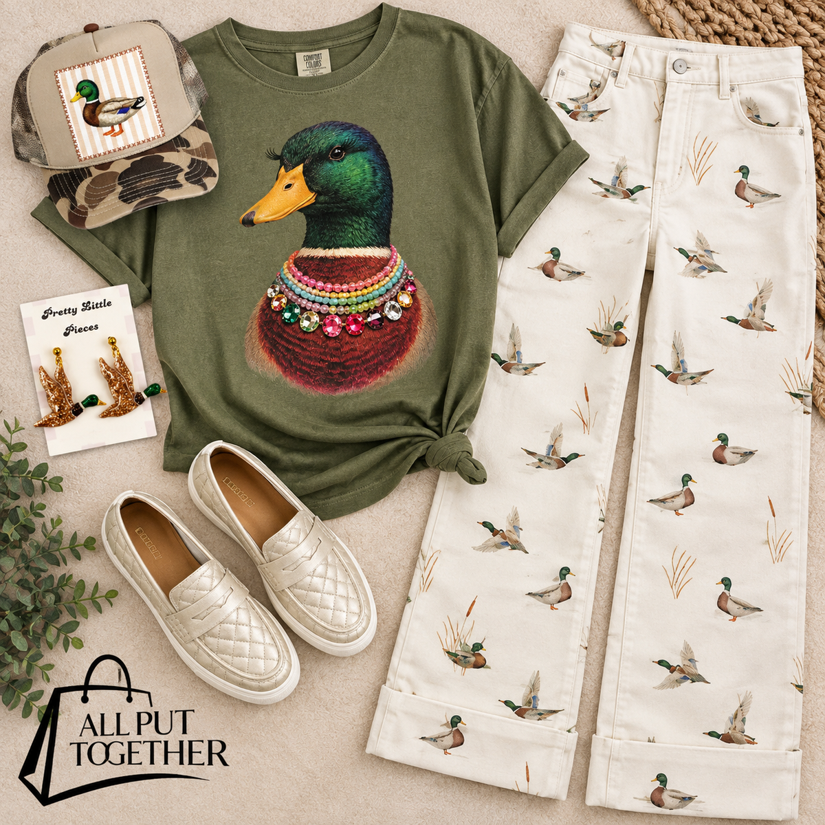 Jeweled Duck Tee
