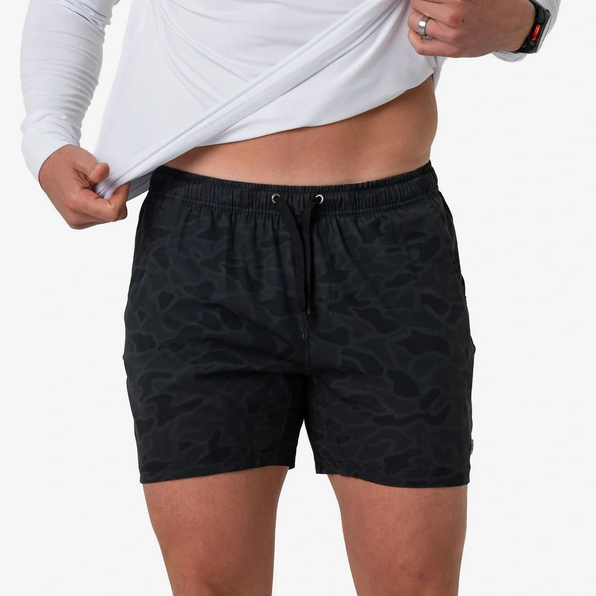 Athletic Shorts - Black Camo