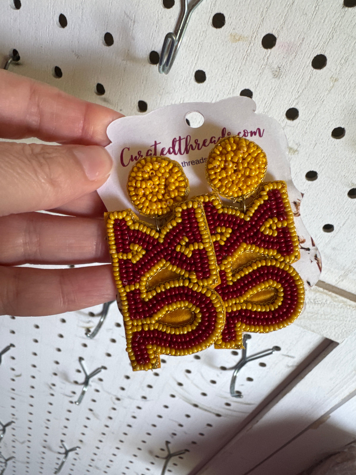 Sorority Beaded Earrings