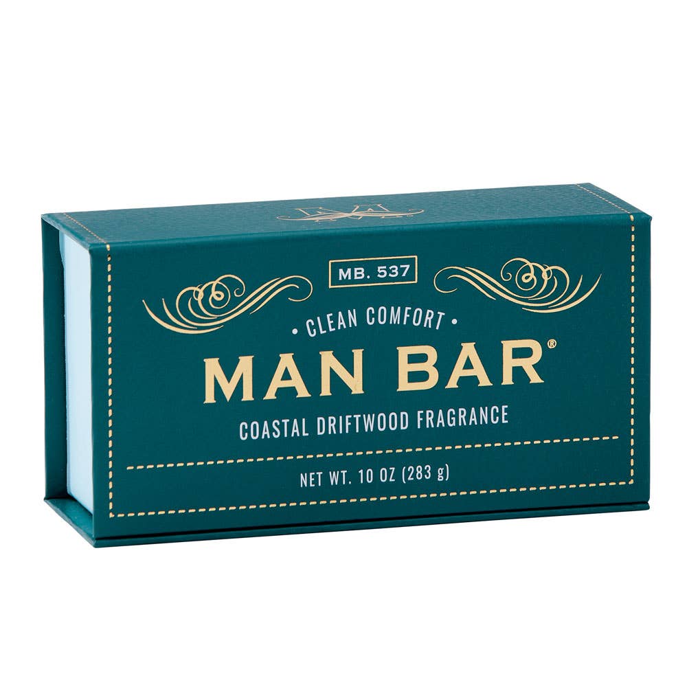 Coastal Driftwood Man Bar natural soap — men's rugged bar soap with driftwood scent | All Put Together