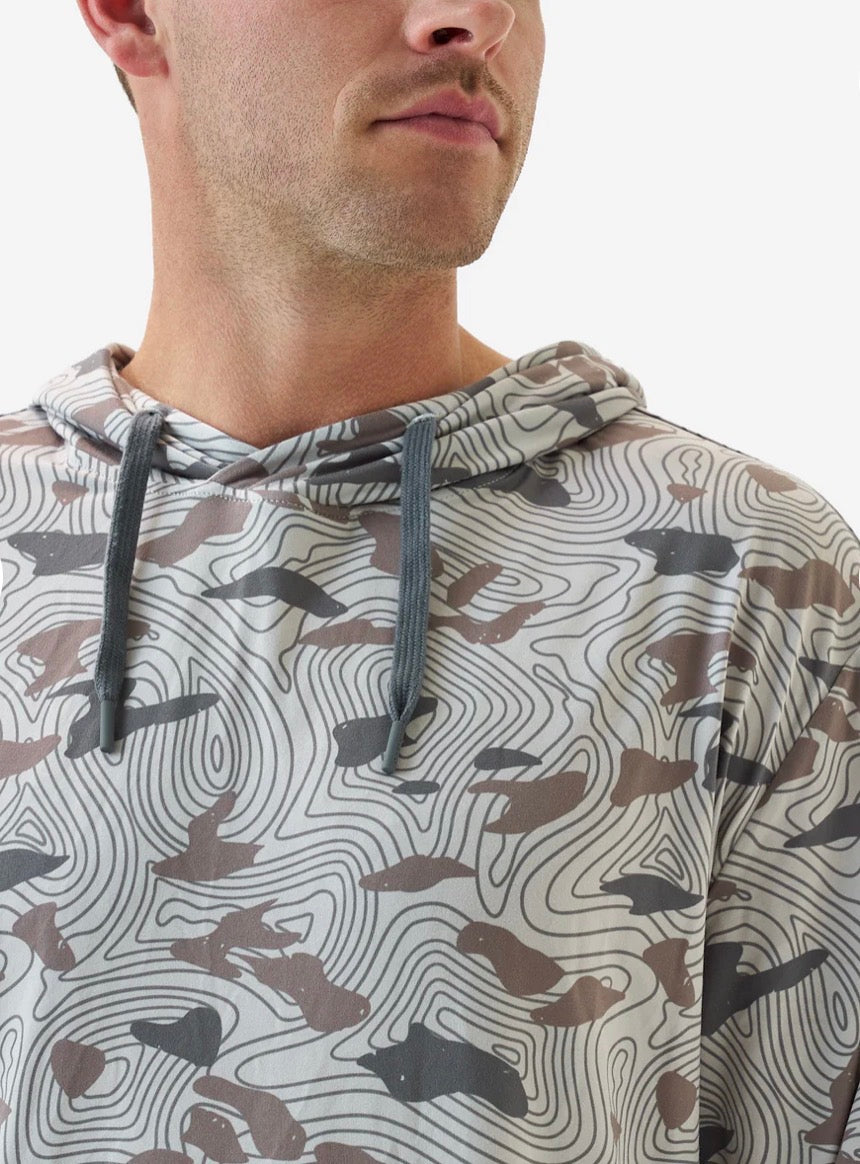 Performance Hoodie - Topo Desert Camo