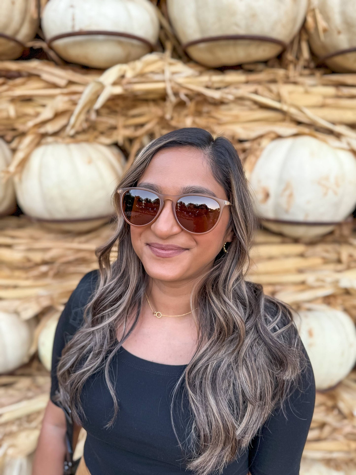 Midnight - Women's Polarized Medium Horn Sunglasses