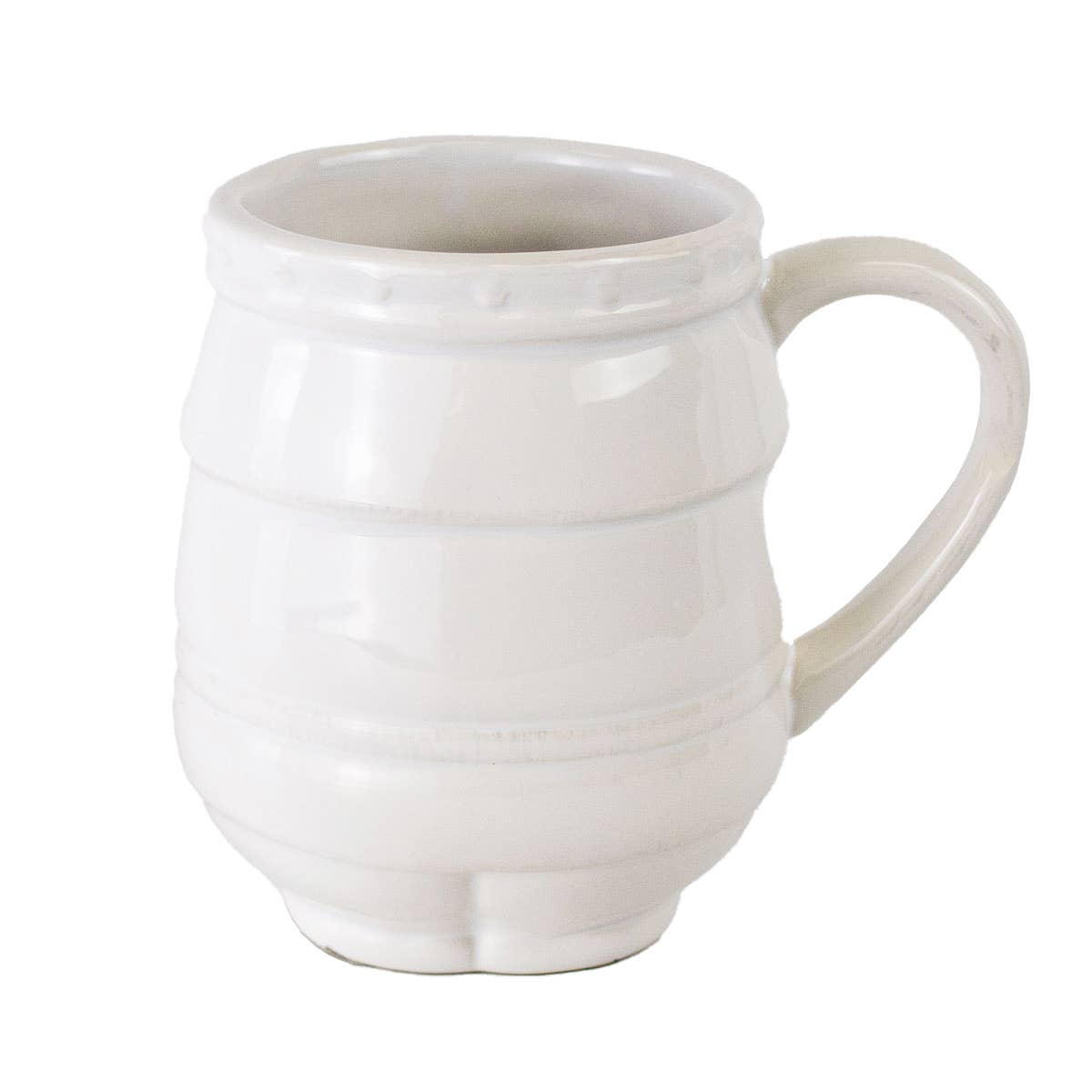 Nutcracker Shaped Coffee Mug   White   18oz.