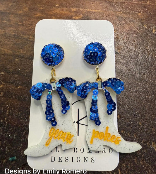 Pokes Boots Earrings
