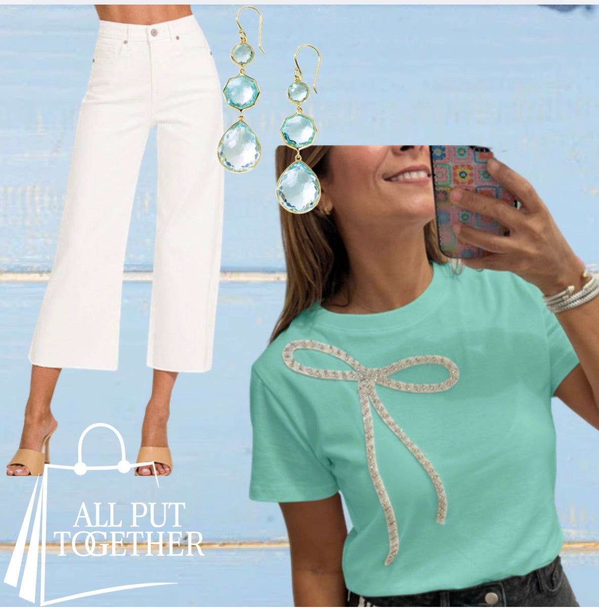 Jeweled Bow Top