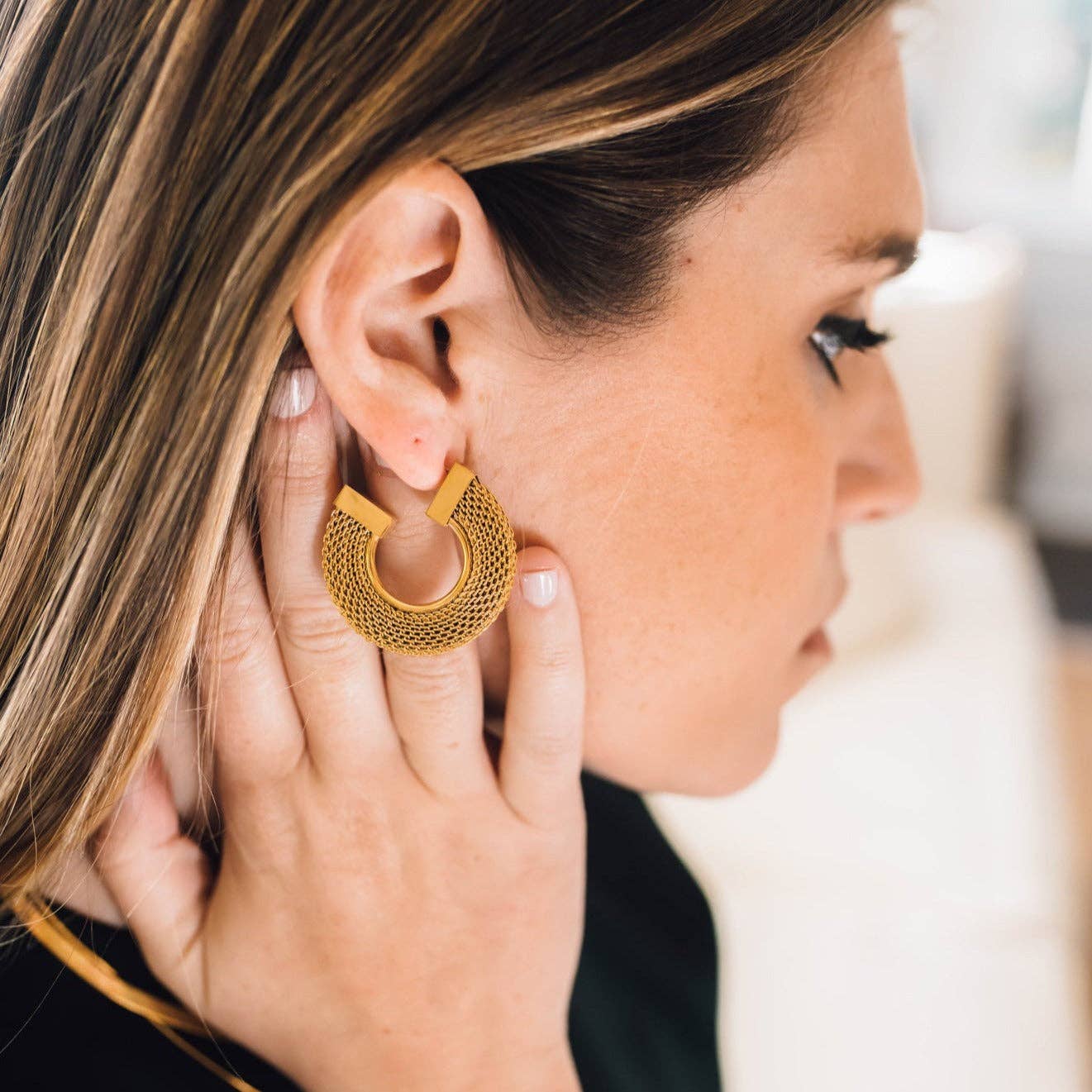 Holly Hoop Earrings