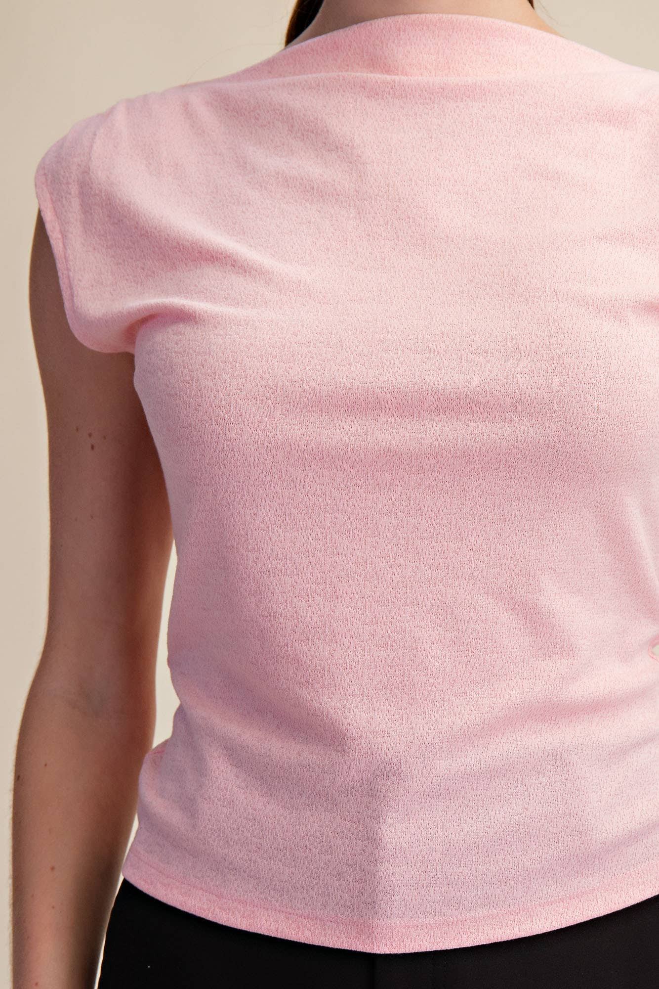 Cowl Neck Knit Top