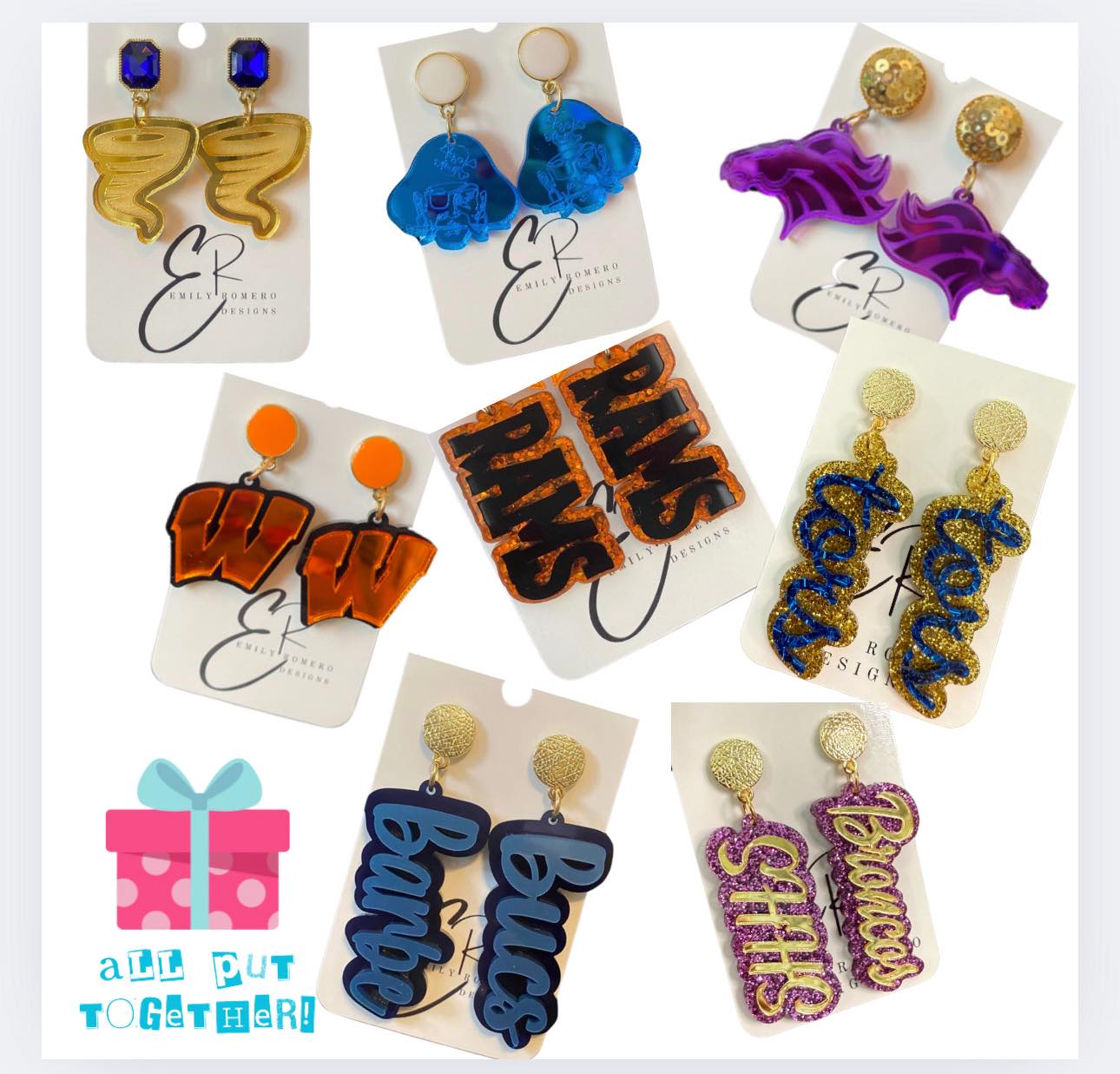High School Spirit Earrings