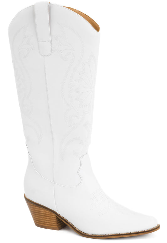 White Heeled Boots