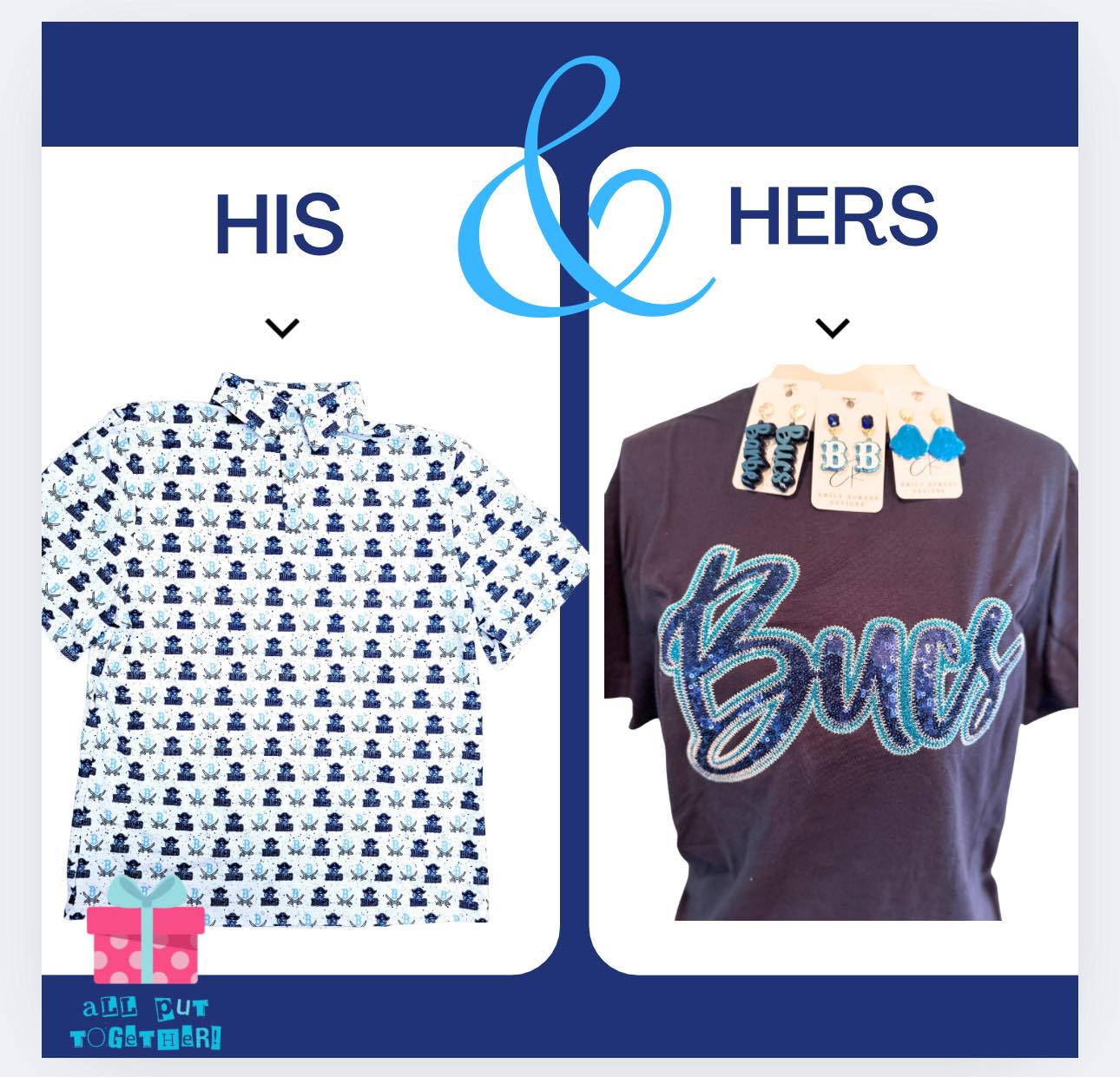 Barbe Bucs Sequin Tee