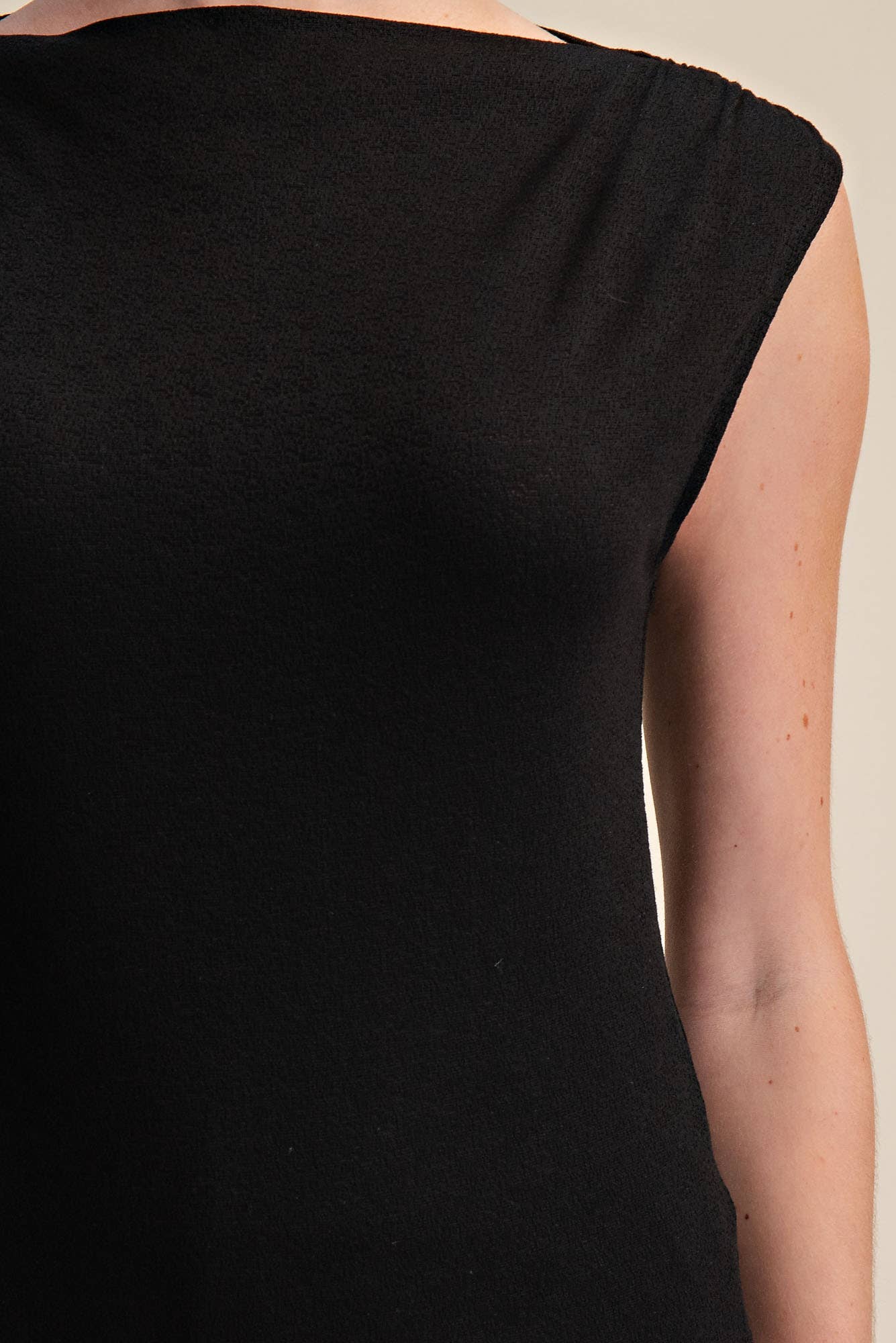 Cowl Neck Knit Top