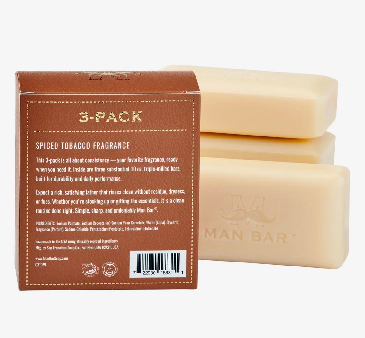 Man Bar 3pack 10oz