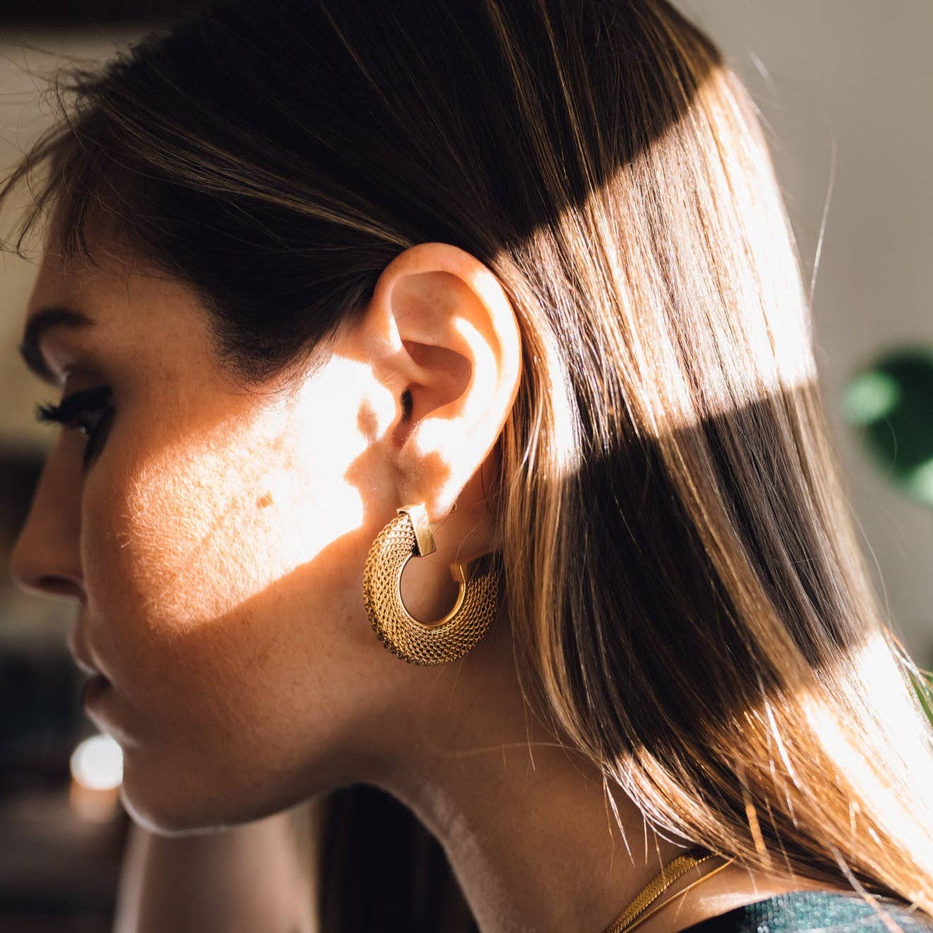 Holly Hoop Earrings