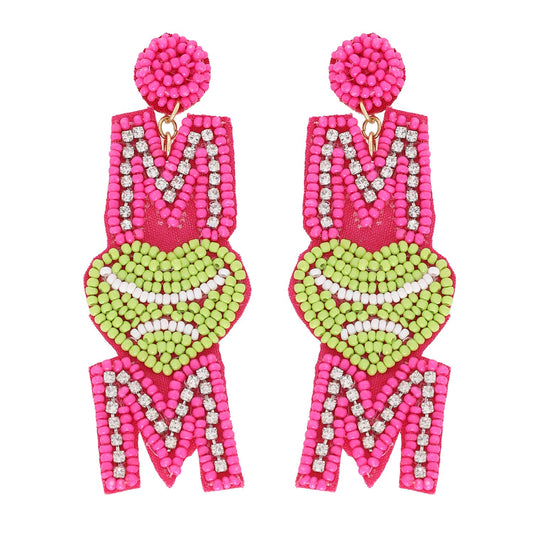 Sport Mom Beaded Earrings