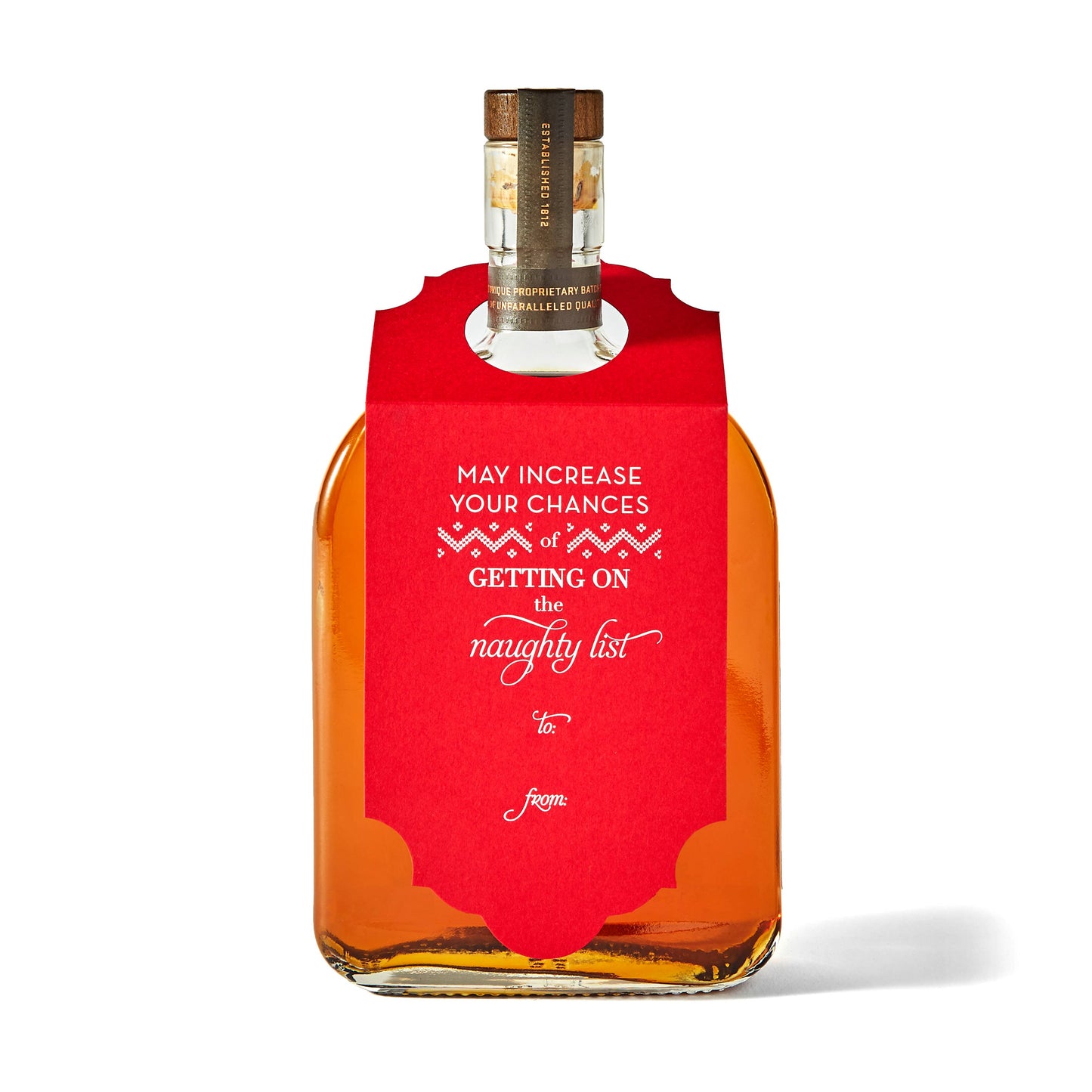 Naughty List | Wine & Spirit Tag