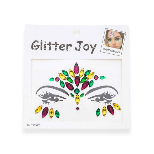 Mardi Gras Face Jewels Sticker