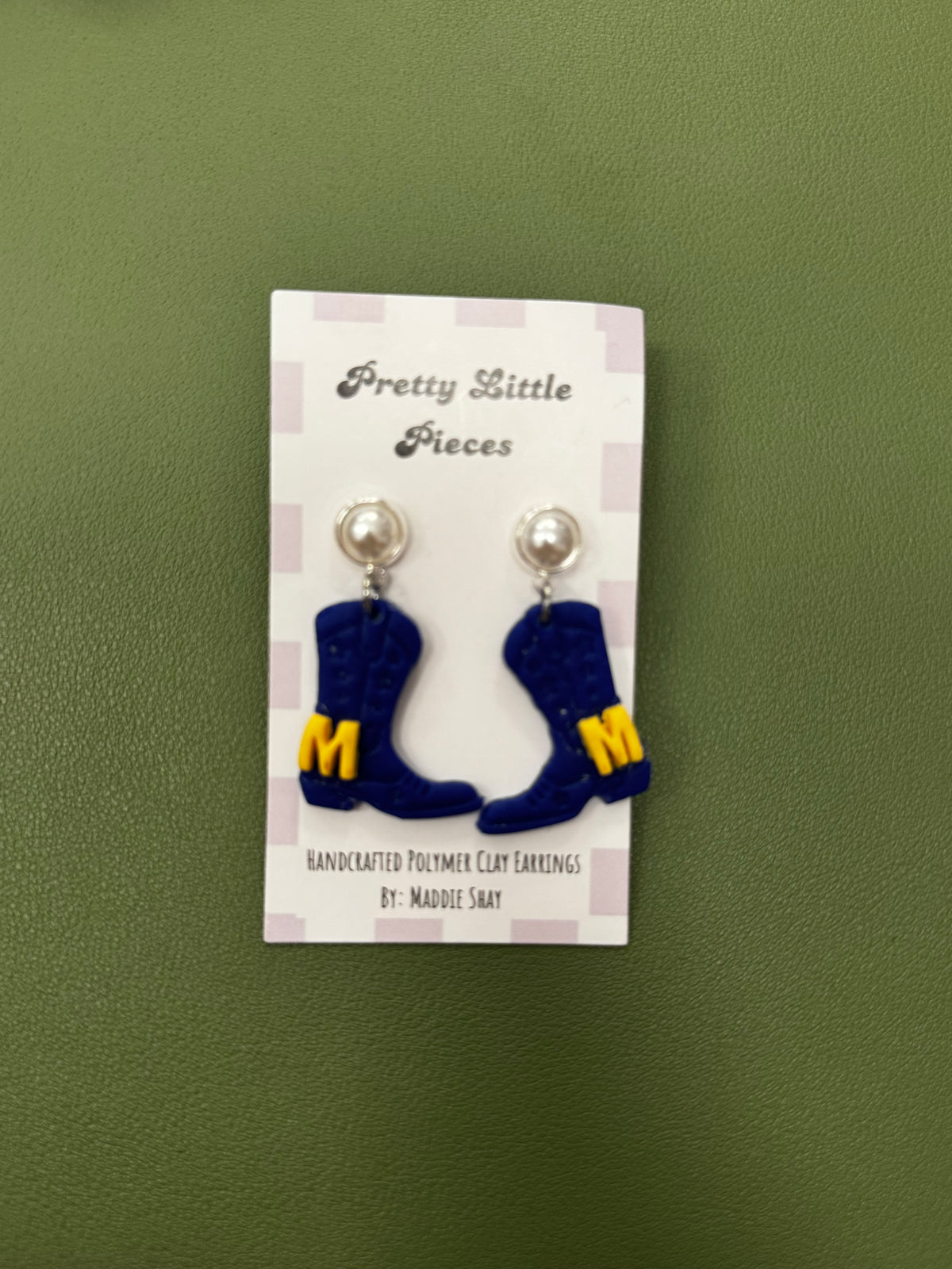 McNeese Clay Boot Earrings