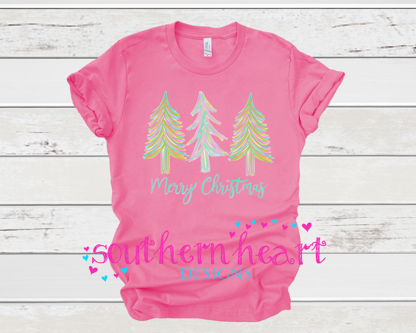 Christmas Tee-Pink