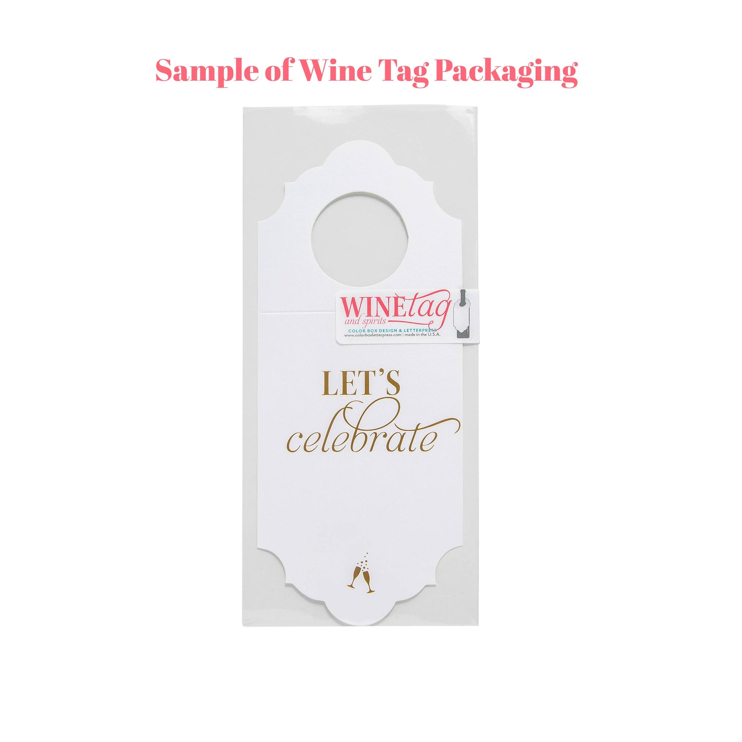Tinsel in a Tangle | Wine & Spirit Tag