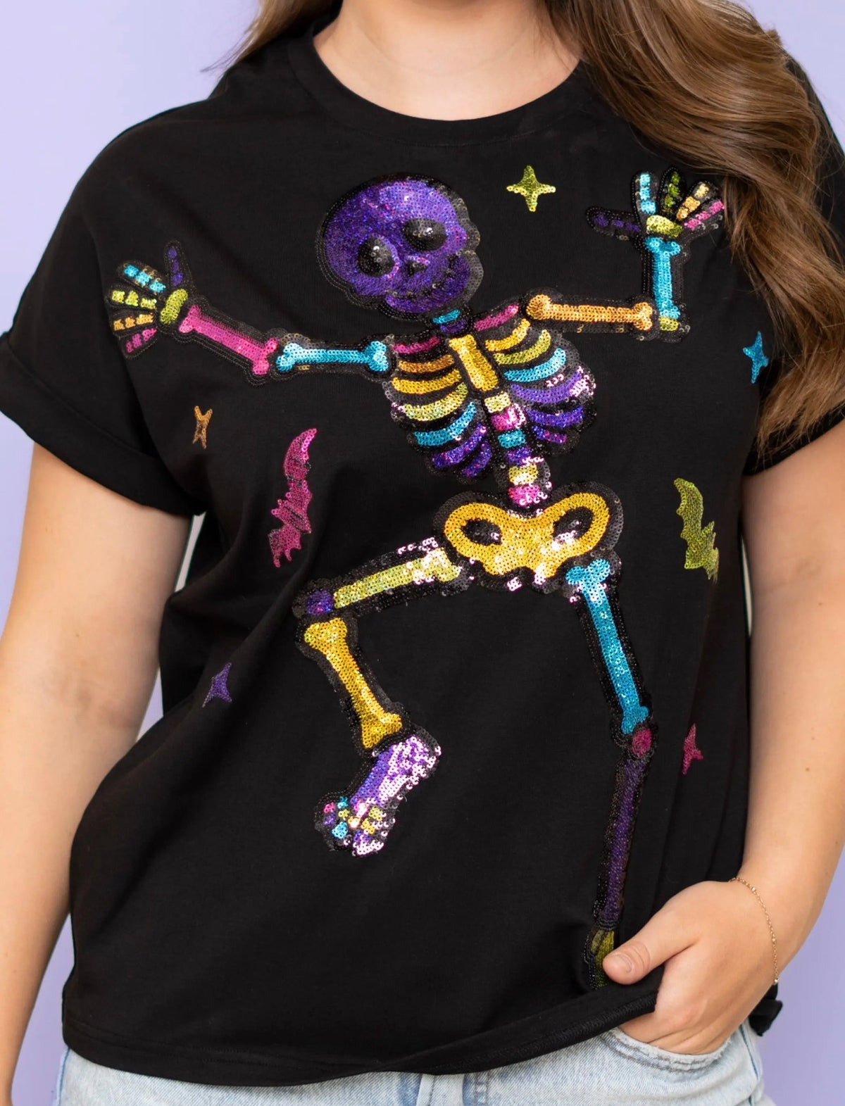 Bougie Bones Sequin Tee