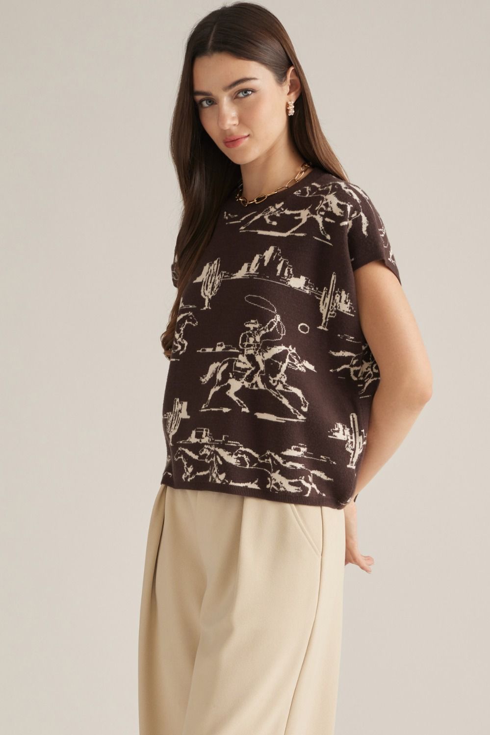 Let’s Go Rodeo Short Sleeve Sweater
