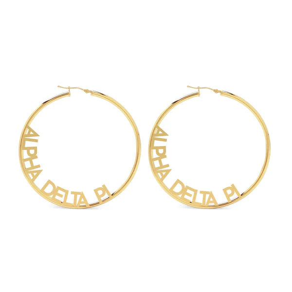 Sorority Hoop Earrings.