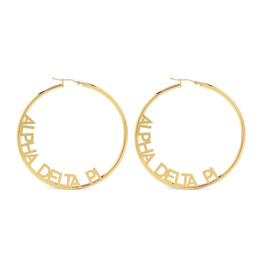 Sorority Hoop Earrings.