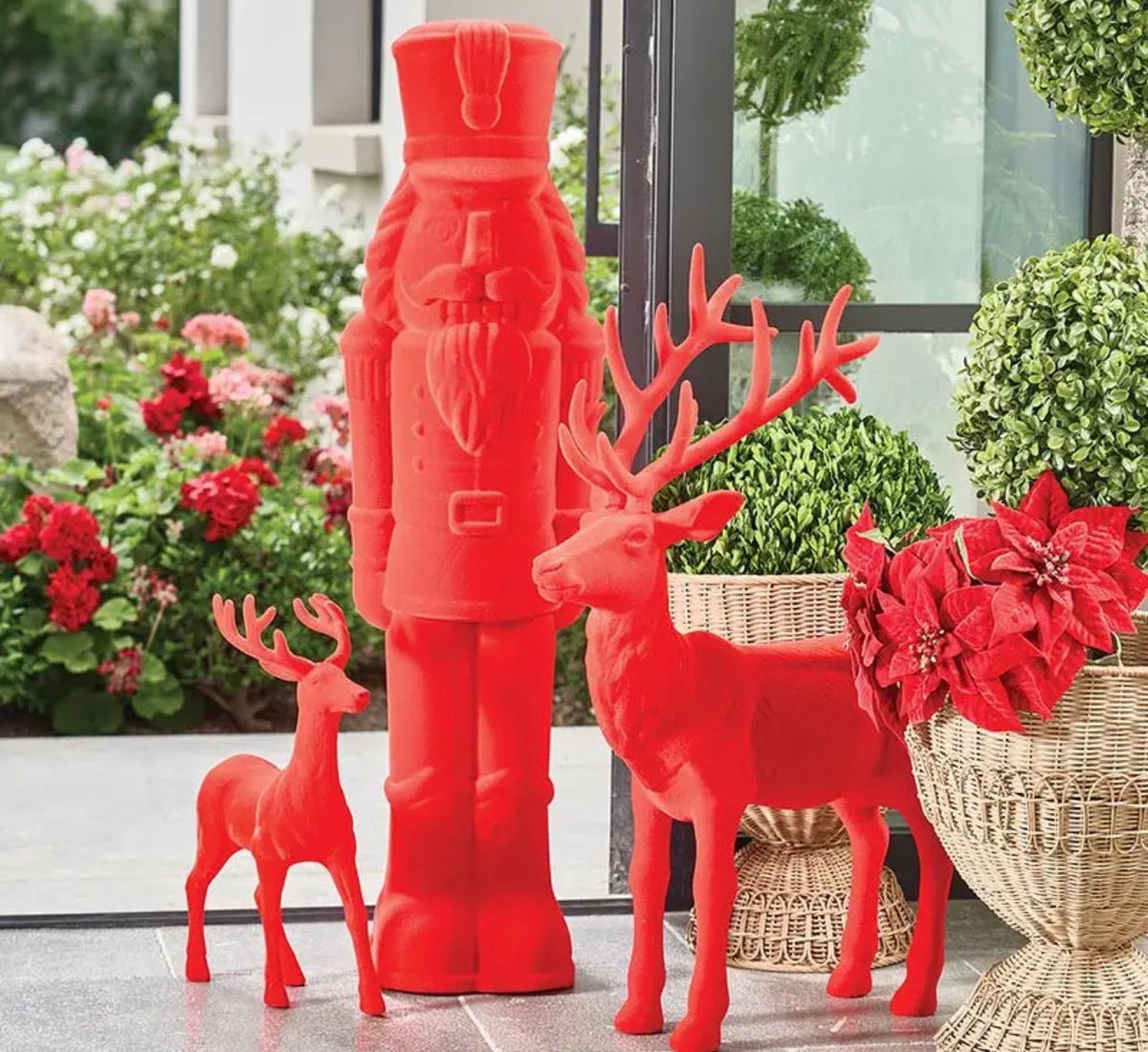 Flocked Christmas Decor