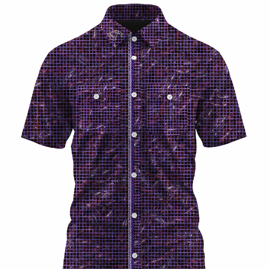 Performance Short Sleeve Button Up - Crawfish Sack