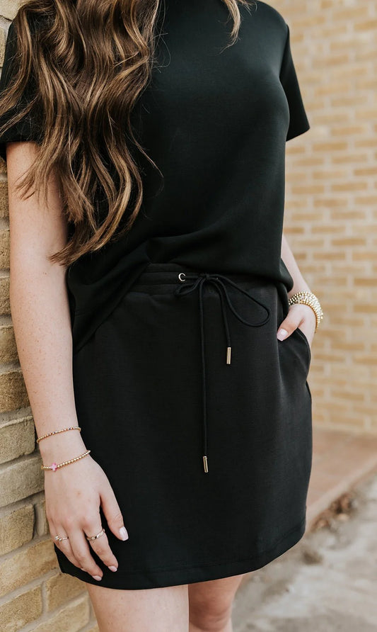 Black Cora Skort