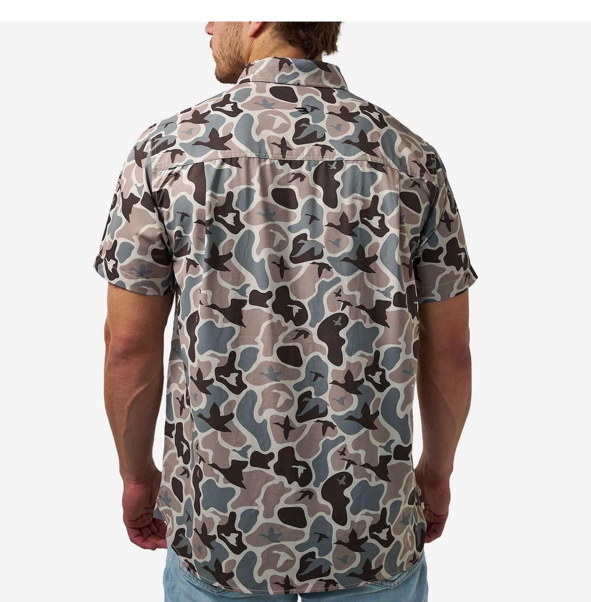 Mallard Mayhem Camo Performance Button Up