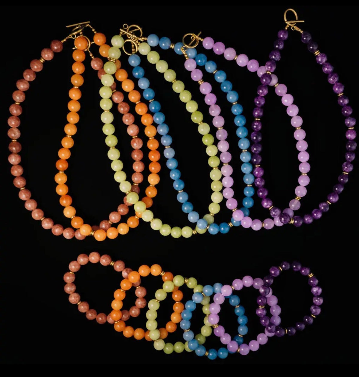 Beaded Gemstone Necklace