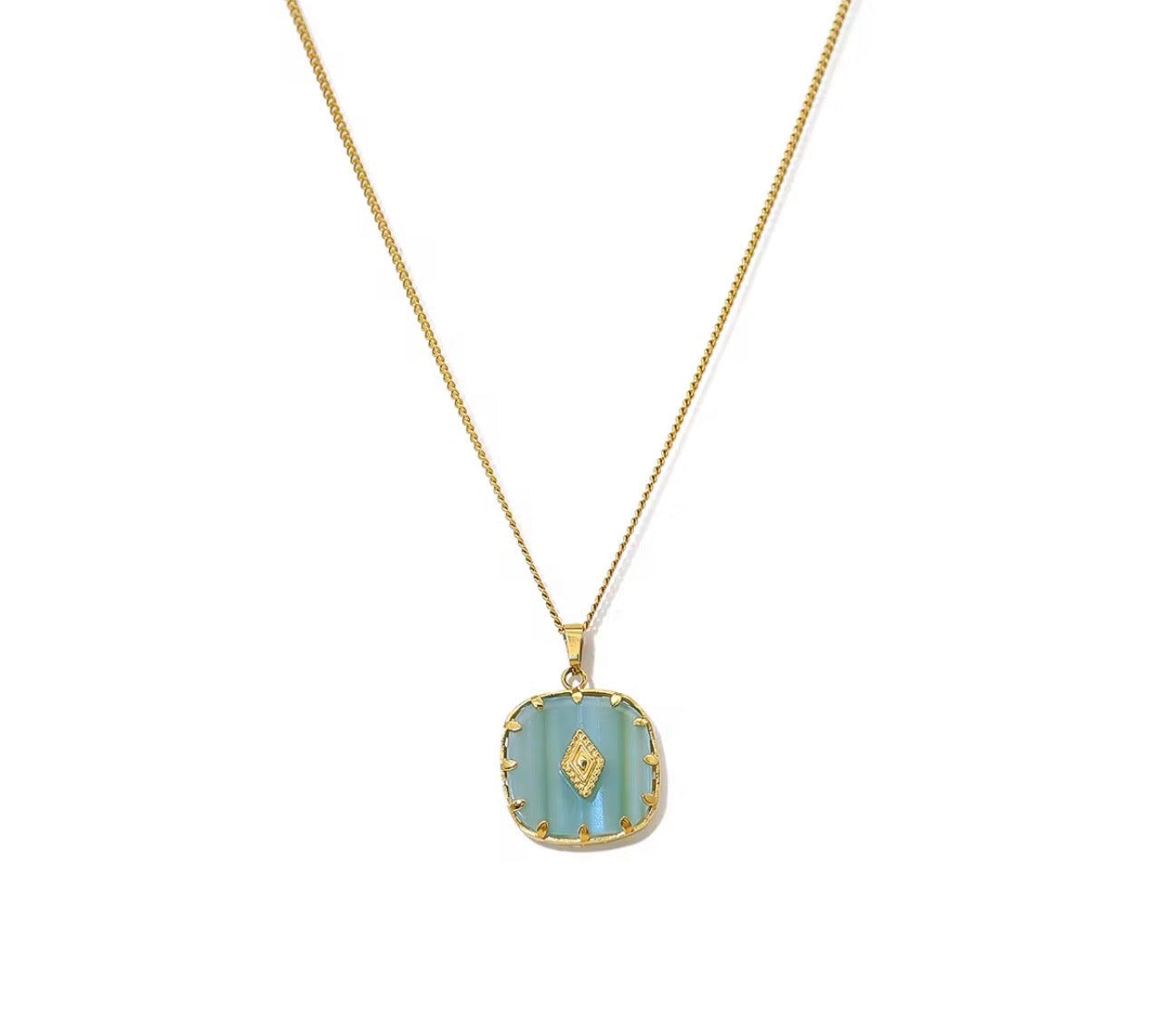 Aqua Luxe Pendant Necklace