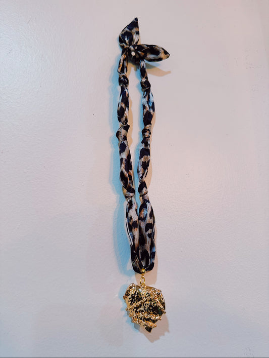 Embellished Scarf Necklace