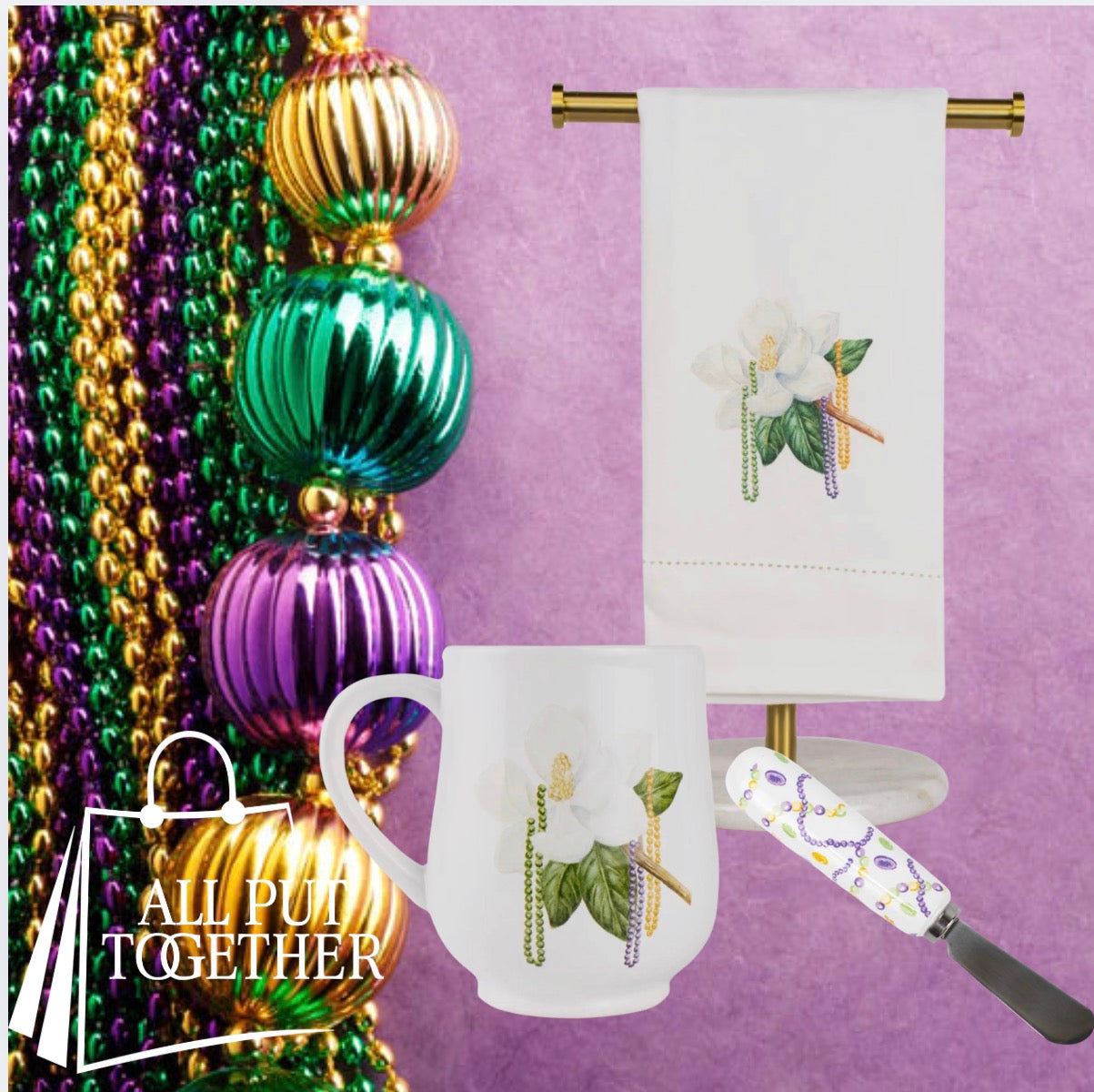 Mardi Magnolia Handtowel