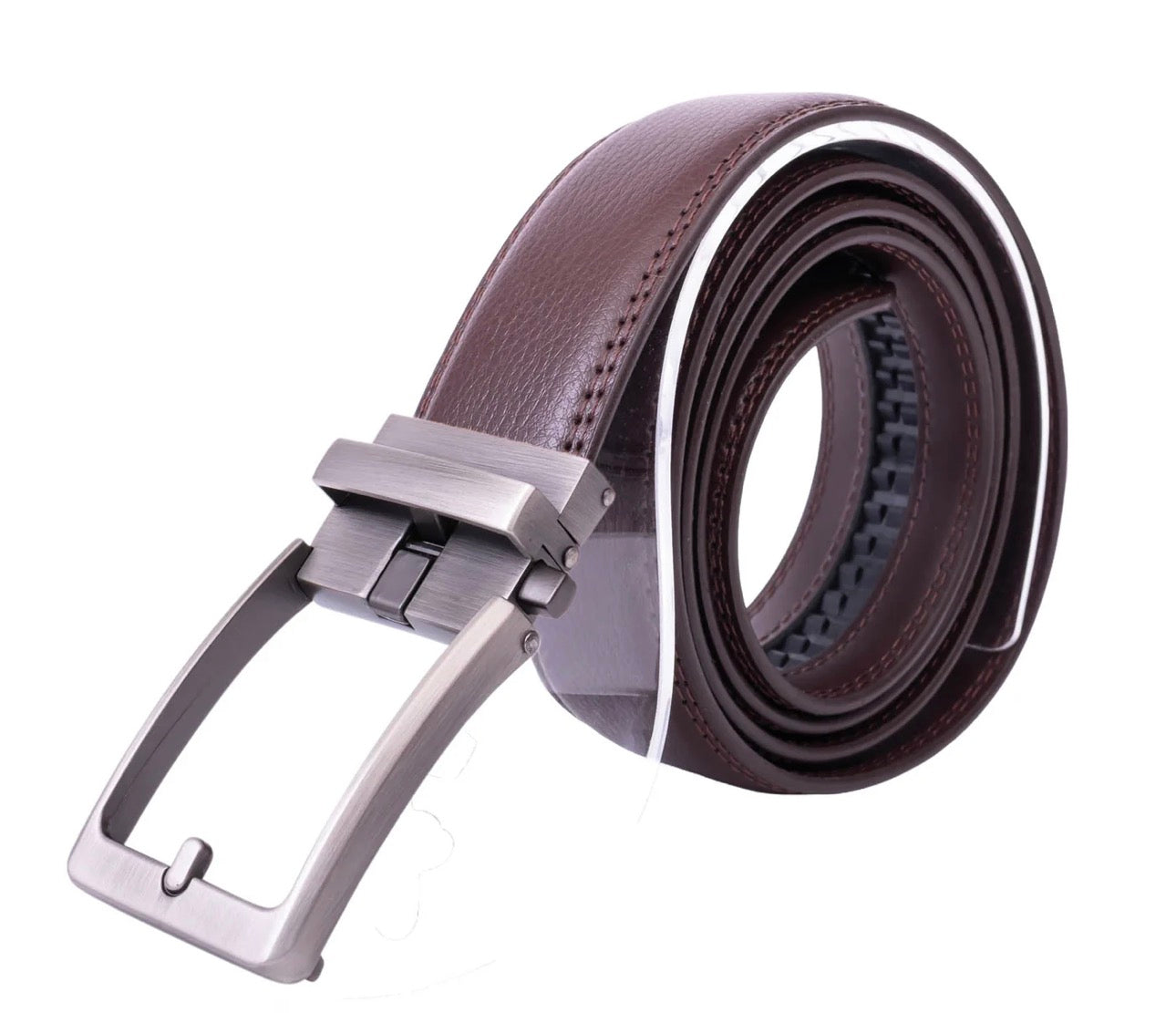 MEN'S AUTOMADTIC GENUINE LEATHER RATCHET BELT