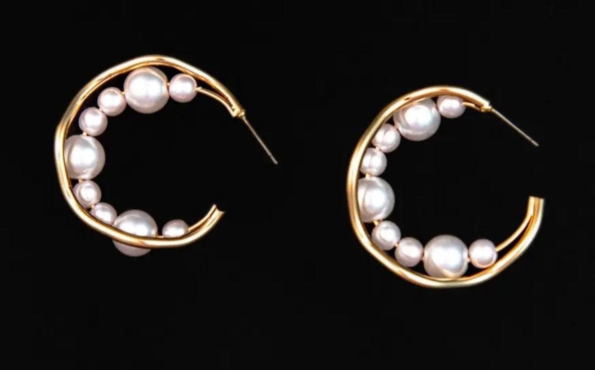 Mariah Pearl Earrings