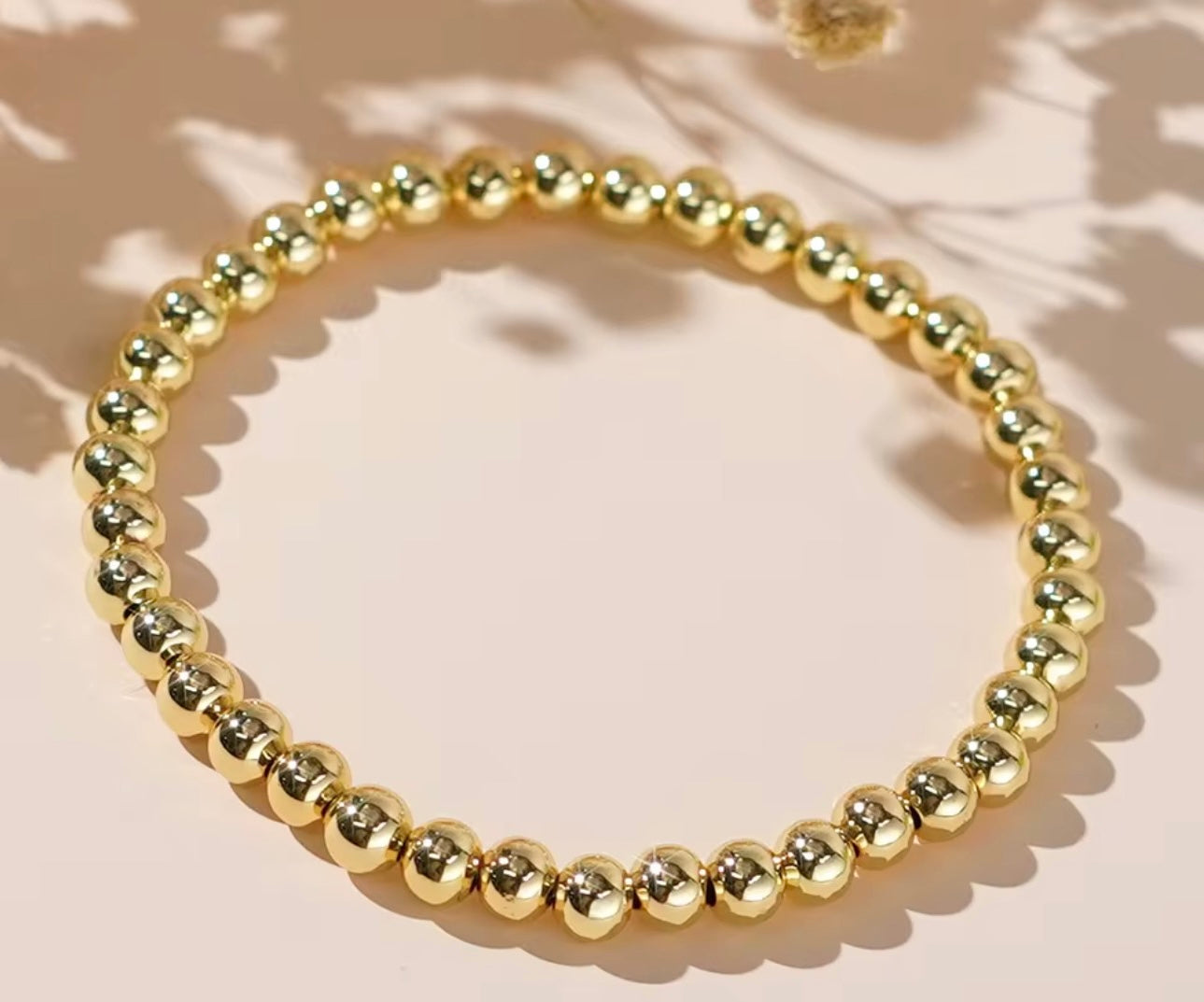 Tarnish Free Beaded Stretch Bracelet