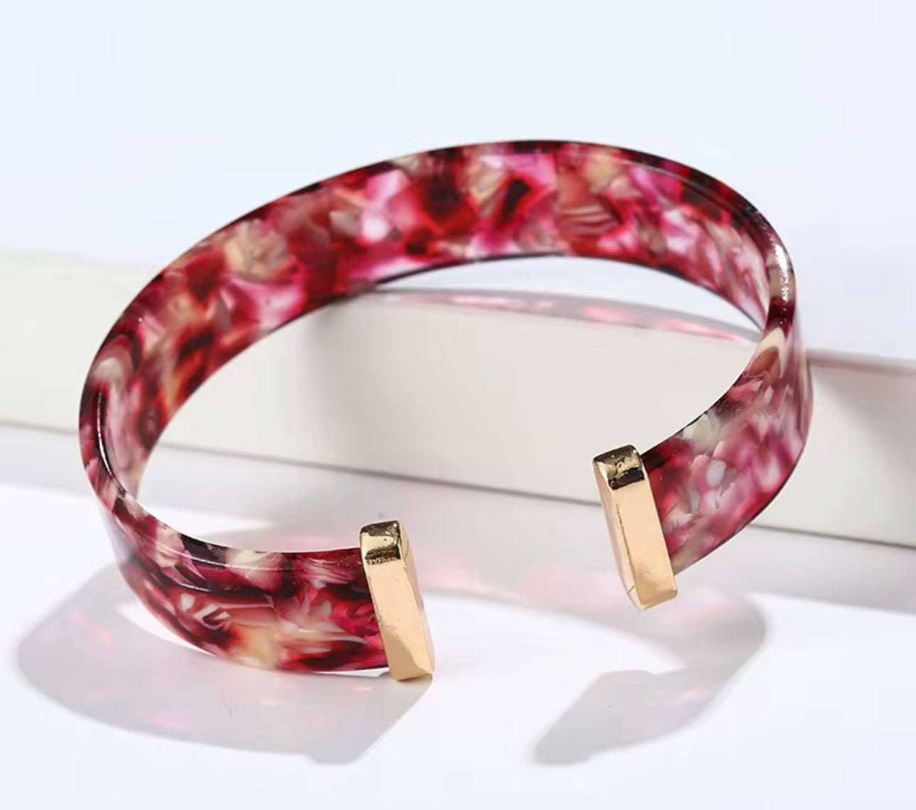 Chunky Resin Bracelet Cuff