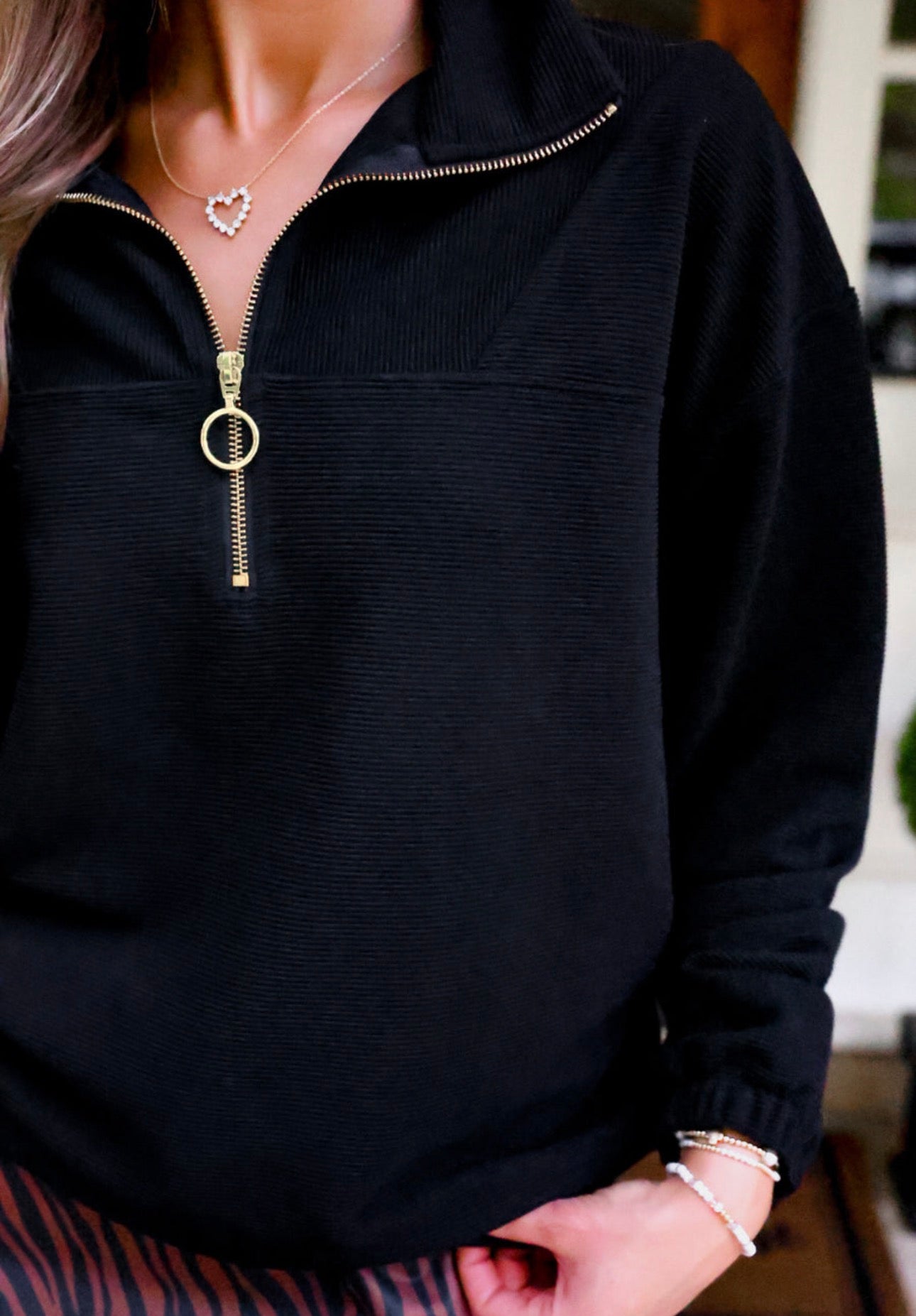 Levi Ribbed 1/4 Zip